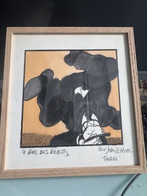 Jacques Tardi | Tardi RUE DES REBUTS SUPERBE DESSIN ORIGINAL COULEUR | 2DGalleries