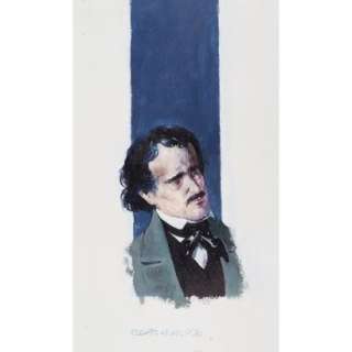 FOLLET Rene (1931 - 2020) Portrait d’Edgar Allan Poe… | Tajan