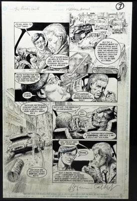 Lot 511 - DC Comics Hellblazer Annual The Bloody Saint page 7 original comic book panel signed bottom right by | misc / divers
