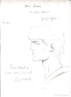 DIBUJO ORIGINAL ALIX FIRMADO JACQUES MARTIN Y Christophe Simon.