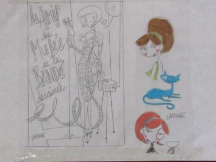 Lapone, Antonio  - Illustration originale - Les amis du musée de la BD - (2008) | Catawiki