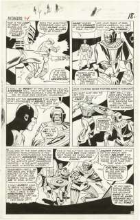 153: Heck / Ayers Avengers #24 p18 original comic art | Russ Cochran