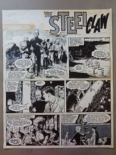 The Steel Claw - Original Art Page by JesÃºs Blasco - Valiant - Dimensions : 42 x 54 cm  - Page 4293 - (1966) | Catawiki