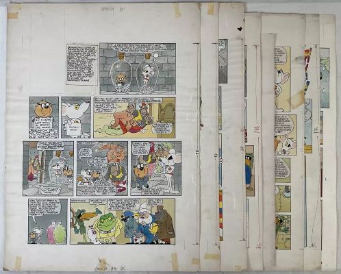 Lot 415 - DANGER MOUSE - 8 pages of original comic book art from Look-In Magazine c.1980s (8) | Excalibur Auctions