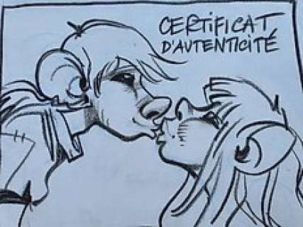 Rosinski, Grzegorz - Dessin original pour un ex-libris - Le grand pouvoir du Chninkel | Catawiki