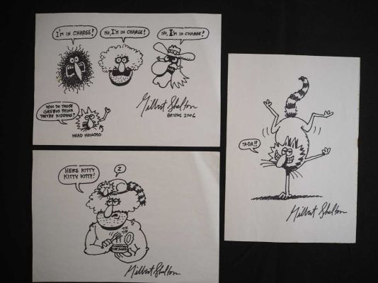 Lot 170 - GILBERT SHELTON ORIGINAL SKETCH ART (2006) - (3 in Lot) - One of the… | Excalibur Auctions