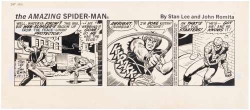 THE AMAZING SPIDER-MAN 1980 DAILY STRIP ORIGINAL ART BY JOHN ROMITA SR. | Hake’s