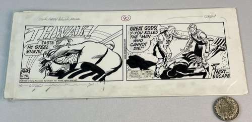 2002 The Phantom Comic Strip Daily Original Pen and Ink Production Art Board 11/16/02 | misc / divers