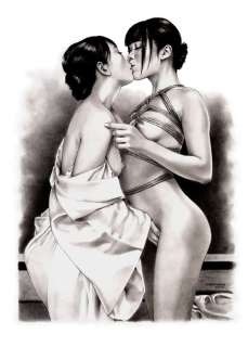 Erich HartmannÂ´s Artbook - Original pencil Drawing - "Princess and Concubine" - Page volante (2019) | Catawiki