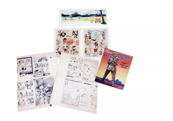 Lot 30 - Disney colouring book, original artwork and printer’s proofs | Anderson & Garland