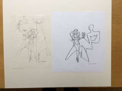 Franka - Origineel + potloodschets titelpagina Franka Magazine 7 | Catawiki