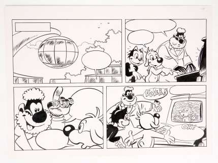 Pif Planche 1 Encre... | Pif Planche 1 Encre de chine 46 x 32 cm | Vermot et Associés