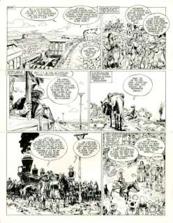 GIRAUD Blueberry La tribu fantôme Encre de Chine pour la planche 39 de | Millon