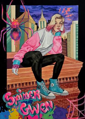 Yssa Damasceno | Spider Gwen 11×17 A3 | Raremarq (Buy It Now)