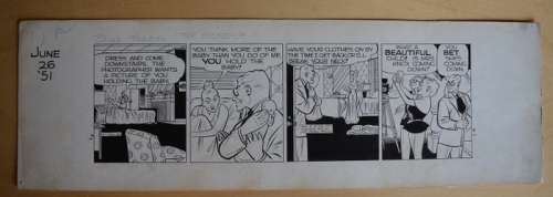 Chester Gould - Striscia originale: Dick Tracy: The Round-Up  - Page volante - EO - (1951) | Catawiki