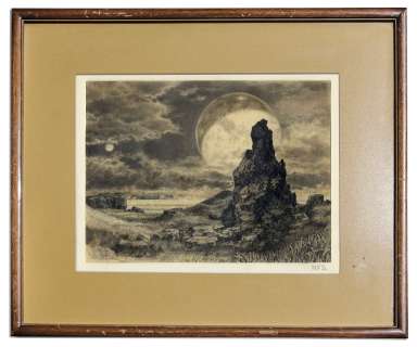 Ray Bradbury Personally Owned Artwork by Ron Cobb, the Underground Comic Artist | Nate Sanders