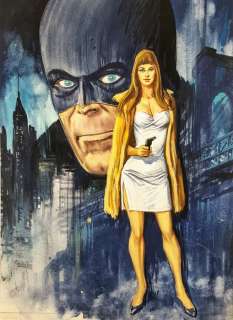 Floriano Bozzi - Originale di Copertina "L’Uomo senza Volto" - Page volante - (1968) | Catawiki