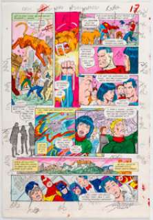 Anthony Tollin | Crisis on Infinite Earths #5 Story Page 17 Production Art (DC, 1985). | Heritage