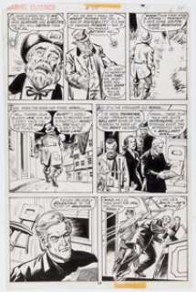 Dino Castrillo and Rudy Messina - Marvel Classics #25 The Invisible Man Story Page 24 Original Art (Marvel, 1977).