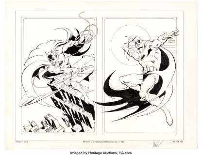 Jose Luis Garcia-Lopez And Dick Giordano | DC Style Guide Batman Illustration Original Art (DC, 1982).... | Heritage