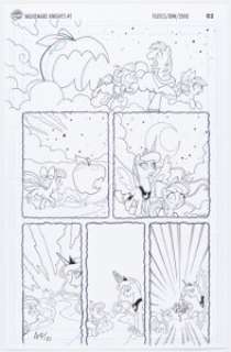 Tony Fleecs - My Little Pony: Nightmare Knights #1 Story Page 2 Original Art (IDW, 2018).