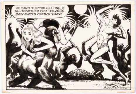 Russ Manning - 1976 San Diego Promotional Illustration Original Art (SDCC, 1976).... | Heritage