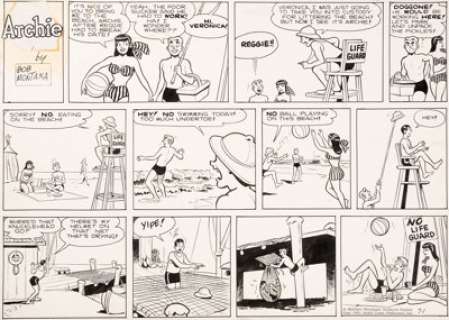 Bob Montana | Archie Sunday Comic Strip Original Art dated 7-1-51 (McClure Newspaper Syndicate, 1951).... | Heritage