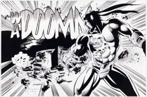 Robertson, Darick - Darick Robertson and Barbara Kaalberg The Solution #0 Splash Page 23 Original Art (Malibu, 1994)....