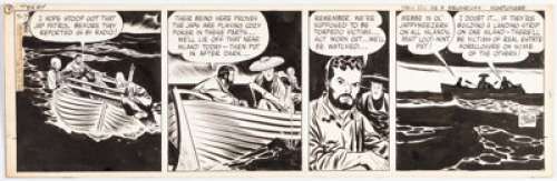 Caniff, Milton | Milton Caniff Terry and the Pirates Daily Comic Strip Original Art dated 7-7-43 (News Service Syndicate Co., Inc.,... | Heritage
