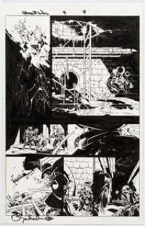 Bachalo, Chris - Chris Bachalo and Aaron Sowd Ultimate War #4 Story Page 9 Original Art (Marvel, 2003)....