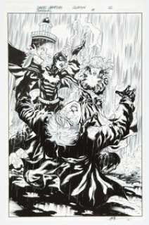 DC Artist - Jonathan Glapion [over Daniel Sampere printed lines) Batgirl #19 Splash Page 12 Original Art (DC, 2013)....