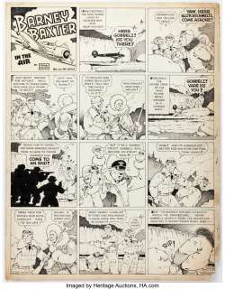 Miller, Frank | Frank Miller Barney Baxter Sunday Comic Strip Original Art, dated 1-4-42 (King Features, 1942). ... | Heritage