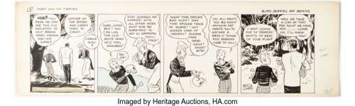 Caniff, Milton | Milton Caniff Terry and the Pirates Daily Comic Strip Original Art, dated 4-4-35 (Chicago Tribune - N.Y. News Synd... | Heritage