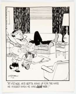 Ketcham, Hank | Hank Ketcham Dennis the Menace Daily Single-Panel Comic Strip Original Art dated 7-6-70 (Field Newspaper Syndicate... | Heritage
