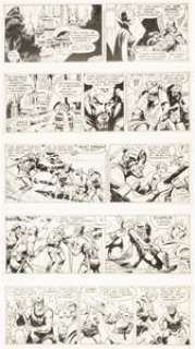 Barry, Dan | Dan Barry Flash Gordon Consecutive Daily Comic Strip Original Art Group of 14 (King Features Syndicate, 1987).... (Total: 14 Original Art) | Heritage