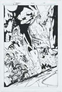 Gleason, Patrick - Patrick Gleason and Prentis Rollins Green Lantern Corps. #1 Splash Page 22 Original Art (DC, 2006)....