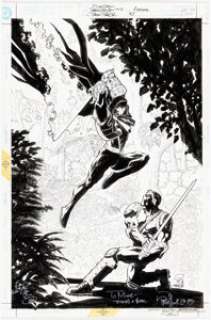 Robinson, Roger - Roger Robinson and James Pascoe Azrael #45 Cover Original Art (DC, 1998)....