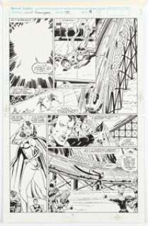 Trimpe, Herb - Herb Trimpe and Charles Barnett Avengers West Coast #75 Story Page 9 Original Art (Marvel, 1991)....