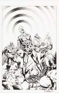 Perkins, Mike - Mike Perkins Uncanny Inhumans #0 Variant Cover Original Art (Marvel, 2015)....