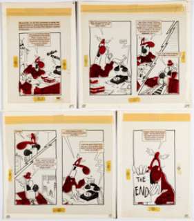 Martin, Don | Don Martin MAD Book of Almost Superheroes Captain Klutz Complete 6-Page Story Original Art with Typed Script and B... (Total: 6 Original Art) | Heritage