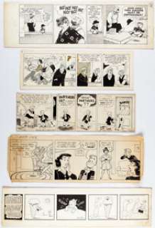 Willard, Frank - Frank Willard, Jimmy Murphy, Carl Ed, Moon Mullins, Toots and Casper, Harold Teen, and Oth... (Total: 7 Original Art)