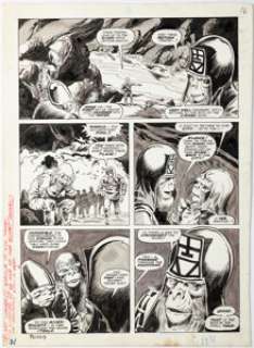 Ploog, Mike | Mike Ploog Planet of the Apes #4 Story Page 16 Original Art (Marvel, 1975).... | Heritage