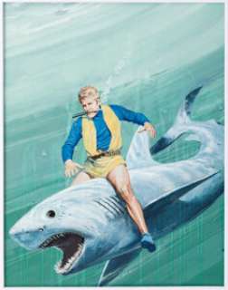 Liese, Chuck | Chuck Liese Flash Gordon #30 Cover Painting Original Art (Whitman, 1981).... | Heritage