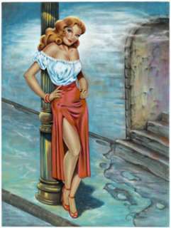 Twigg, Terry - Terry Twigg - Giant Comics Edition #12 Homage Painting Original Art (1995)....