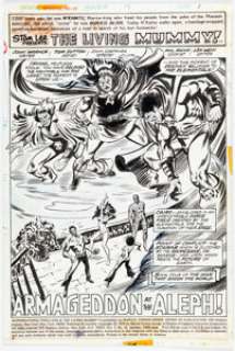 Sutton, Tom | Tom Sutton Supernatural Thrillers #15 Splash Story Page 1 Original Art (Marvel, 1975).... | Heritage