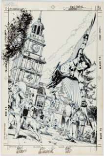 Morales, Rags - Rags Morales Black Condor Unused Cover Original Art (1992)....