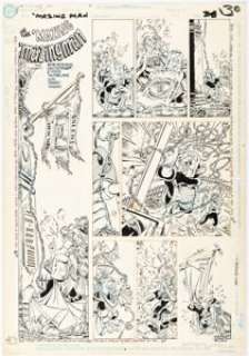 Destefano, Stephen | Stephen DeStefano and Todd McFarlane ’Mazing Man Special #3 Complete 1-Page Story "The ’Mazing ’Mazingman" Origina... | Heritage