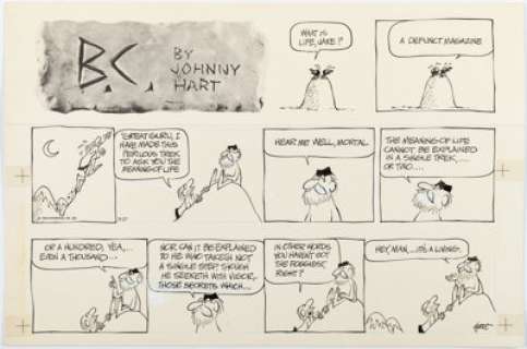 Johnny Hart | B.C. Sunday Comic Strip Original Art dated 9-27-81 (Field Enterprises, Inc., 1981). ... | Heritage