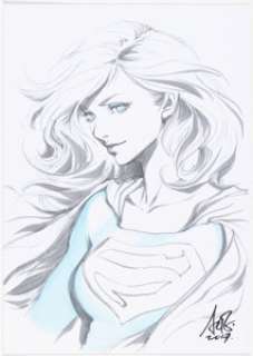 Stanley "Artgerm" Lau - Supergirl Sketch Original Art (2017).... | Heritage