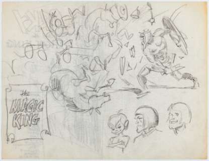 Wally Wood | King of the World Preliminary Sketches Original Art (c. 1960s).... | Heritage